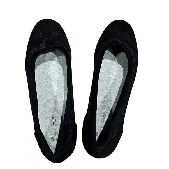 Clarks Cloudsteppers Women's Ayla Low Ballet Flats Black Size 11 - Picture 2 of 5